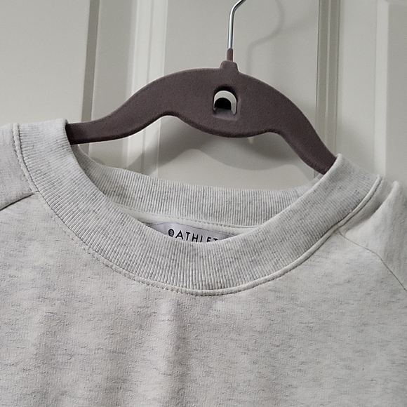 Athleta Power of She Crewneck Womens Sweater Light Gray Small - Picture 4 of 10